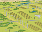 A shot of an infographic created of a Wind Farm in north Brazil.