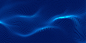 Blue 3d particles background design Free Vector