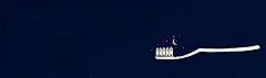 创意　卡通　蓝色　牙刷　夜晚　月亮,海报banner,卡通,童趣,手绘图库,png图片,,图片素材,背景素材,3758112北坤人素材@北坤人素材
