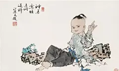 【中国画】中国画之《童真童趣图》呵呵好萌啊！