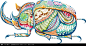 qicaizhuangshihuawenqiaoxingchonghanguoshiliangdongwuchahua_4025828