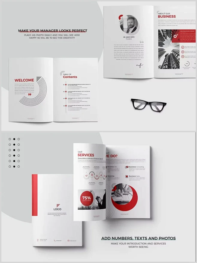 企业画册|红色科研行业的企业画册设计