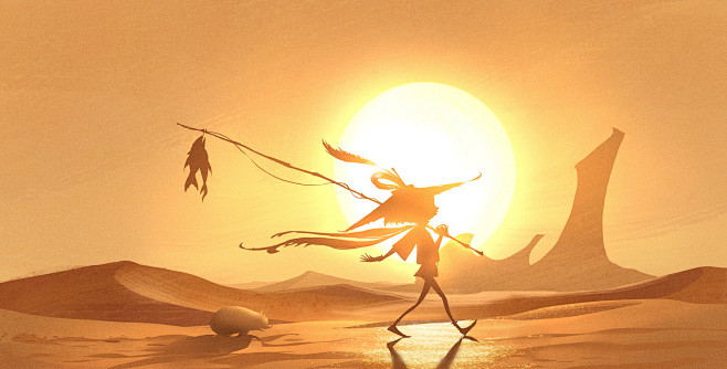 Desert Sunset, Hejun...