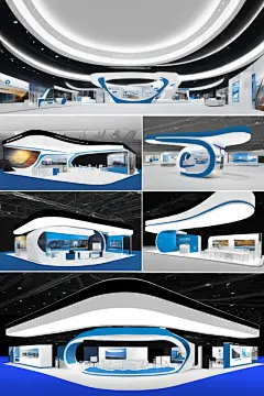 科学普及展览现代科技展厅摄影图