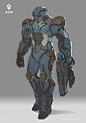 [Galaxy Patrol 3030] - ALFA corp soldier MA-37, Sam Leung : A character design for my personal project Galaxy Patrol 3030. ALFA corp armored soldier suit.