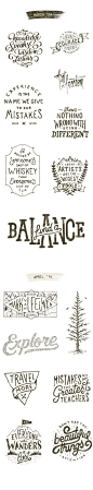 Typography Collection 2014 by Mark van Leeuwen, via Behance