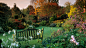 United Kingdom autumn cottage garden wallpaper (#1526821) / Wallbase.cc
