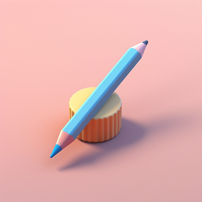 pencil, isometric, p...