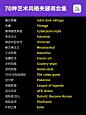 爆肝丨Midjourney艺术风格关键词咒语大合集