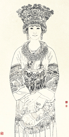 com采集福将军采集到白描2八仙的传说 排名八仙之末的曹国舅,出现的