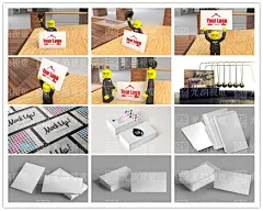 名片设计立体卡片VIP会员卡企业公司VI效果图展示样机PSD素材模板-淘宝网