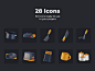 Kitchen Tools 3D Icons — 3D Assets on UI8