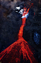 Fierce lava flow