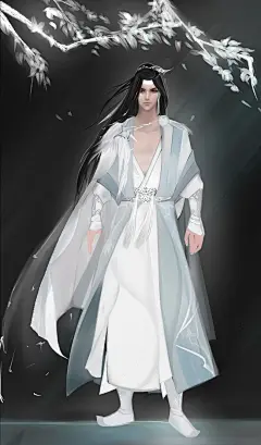天涯明月刀ol 同人图 插画 壁纸 | 移花·夫诸 | 半次元-第一中文COS绘画小说社区