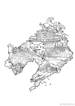 又一块地采集到插画-地区地貌