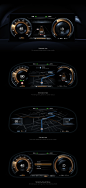 automotive   car dashboard Interface UI user interface cockpit instrument cluster 