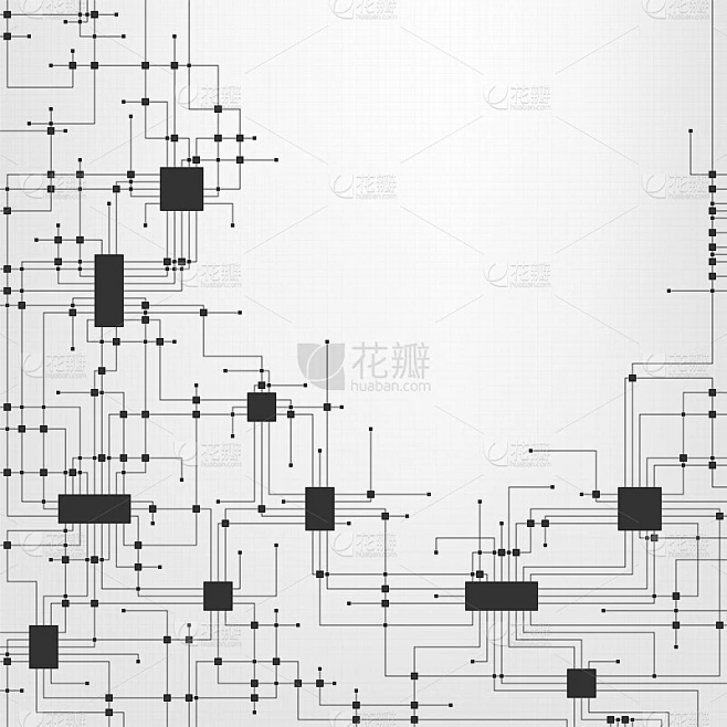 Vector technology in electronic circuit design.素材-花瓣网