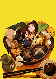剑侠情缘网络版叁 同人图 插画 壁纸 | 鸡锅熊猫煲 | 半次元-第一中文COS绘画小说社区
