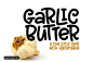 一款圆润插画风格英文字体Garlic Butter: a fun lettering font! 字体下载 