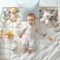 MCA_Real_photo_shooting_bright_crib_scene_baby_playing_in_the_c_4