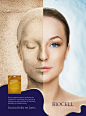 Biocell sand face : Biocell cosmetics print ad campain. March 2012