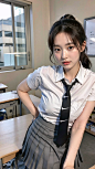AI人工少女-校服JK制服-25-今日头条