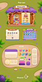 Game Art GUI user interface casual game 2D Digital Art  icons coffee shop Logo Design mobile game