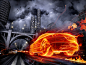 cars fire future wallpaper (#742840) / Wallbase.cc