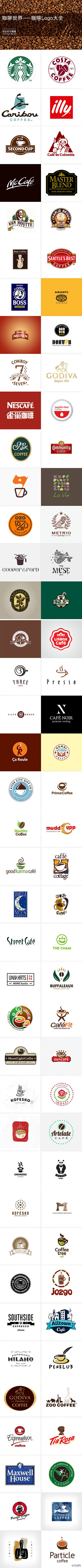 咖啡logo设计大全，各种精彩，各种创意...