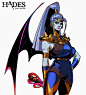Jen Zee 创作的《Hades》角色原画。13