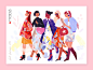 Macy's — Fall Fashion 2018 macys retail print fall girlsquad characters illustration fashion