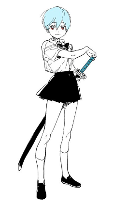 头像半身像参考女