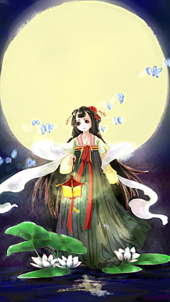 落景儿Cindy采集到古风人物手绘