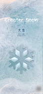 大雪节气刷屏海报