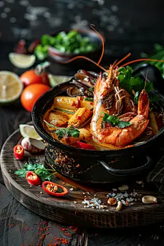 营养泰国菜冬阴功汤