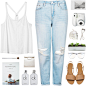 A fashion look from April 2014 featuring Monki tops, Topshop jeans and Limi Feu clutches. Browse and shop related looks.