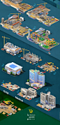 Megapolis Buildings – Isometric 3D Sprites for City Sim