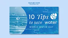 国外世界水日节约保护海洋水资源公益宣传海报活动背景ps设计素材-淘宝网