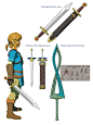 Weapons and Shields from the Past Art from The Legend of Zelda: Breath of the Wild
