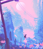 如此纯净的色彩，仿佛时间都静止在了这一刻。#设计秀# 
作者：ELIOLI ​​​​