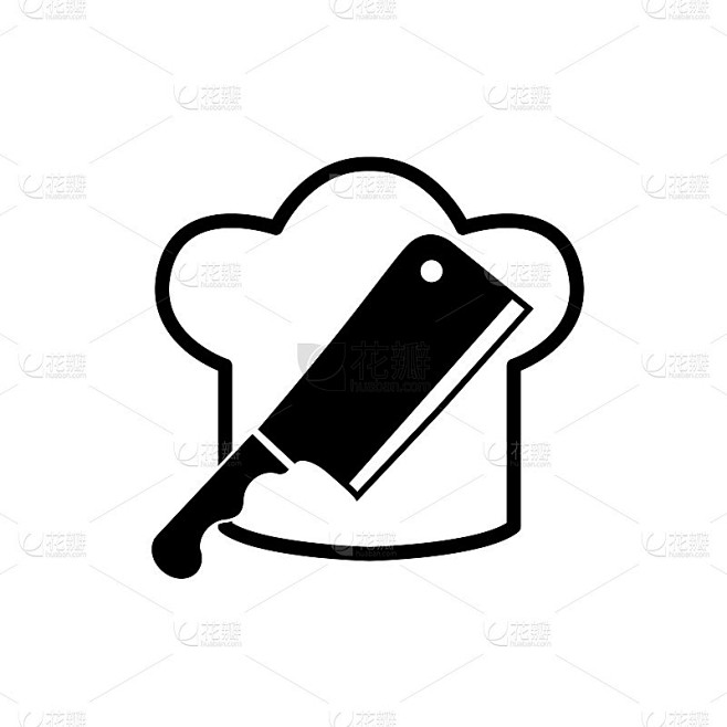 烹饪刀图标矢量标志