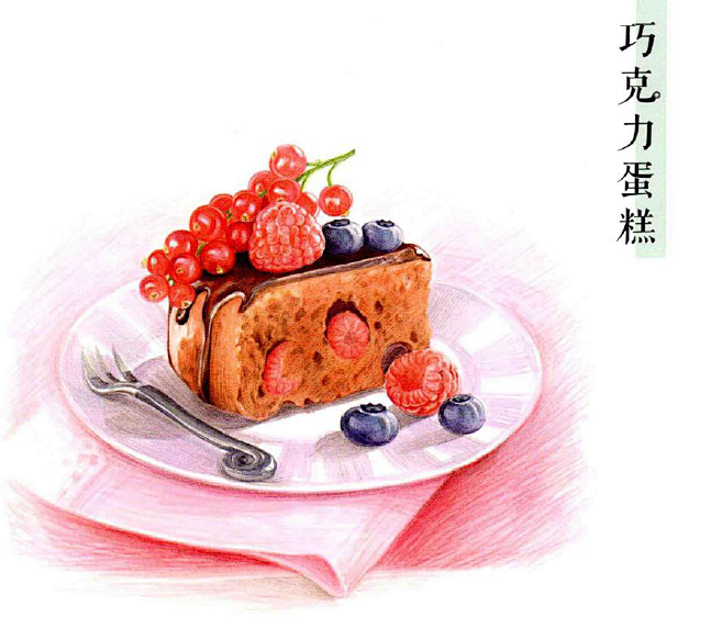 巧克力蛋糕飞乐鸟