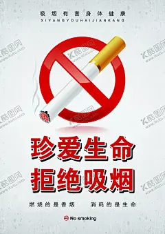 珍爱生命禁止吸烟 【酷图网】禁烟,海报,吸烟,健康,禁烟宣传,禁烟日