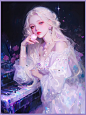 粉色系｜星璨琴声｜治愈油画｜头像壁纸 - 小红书
