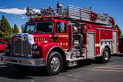 消防器材消防车交通工具摄影图