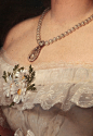 sollertias:

María Leonor Salm-Salm, Duchess of Osuna by Carlos Luis de Ribera y Fieve, 1866 (detail)
