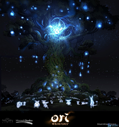 木叶猫采集到原画-游戏ORI场景