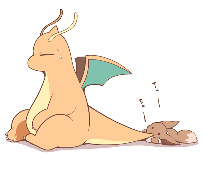 宠物小精灵口袋妖怪神奇宝贝快龙伊布