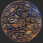 Stylized Dead Grass and Rocks, Juan Nuno : Fun Substance Designer project learned a lot about making more stylized shapes and that sometimes taking an easier method is much better than trying to add in hundreds of nodes to do a thing that might work. Did 