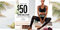 Limited Time! $50 Sport Bra & Pant. Up to a $106 value. Priced in USD. Exclusions apply. Code SPORTBUNDLE. Click for details.